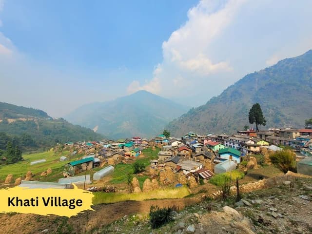 Khati village in uttarakhand