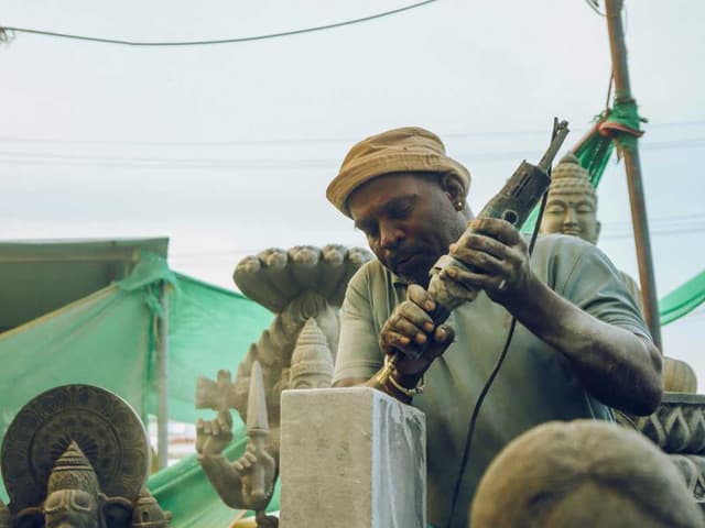 White marble Sculptures