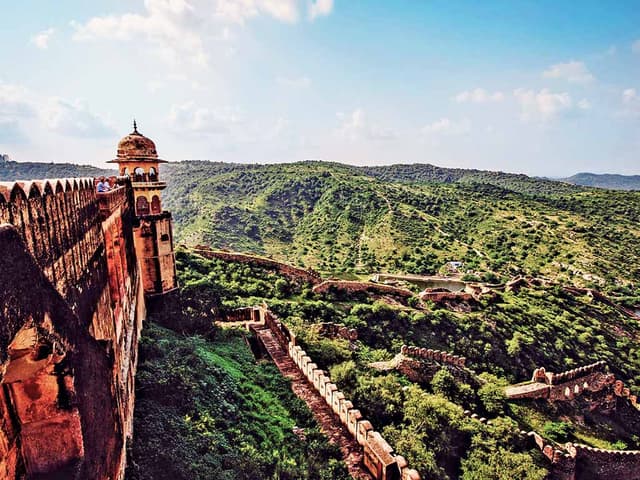 View of Aravali ranges from Nahargarh