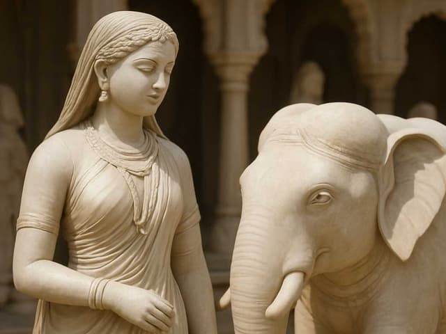 White marble Sculptures