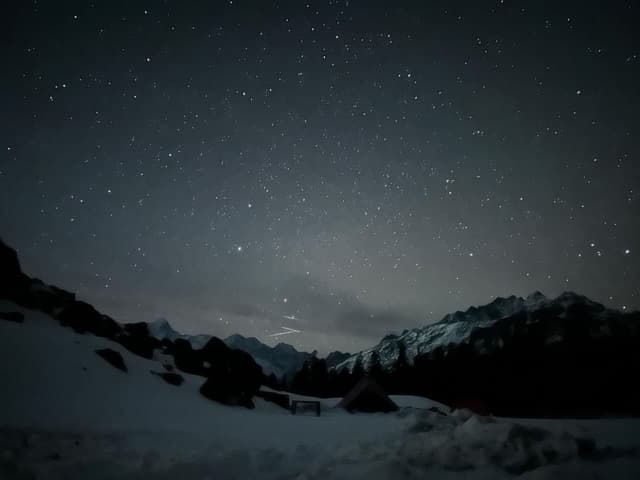 night view in Khullara campsite